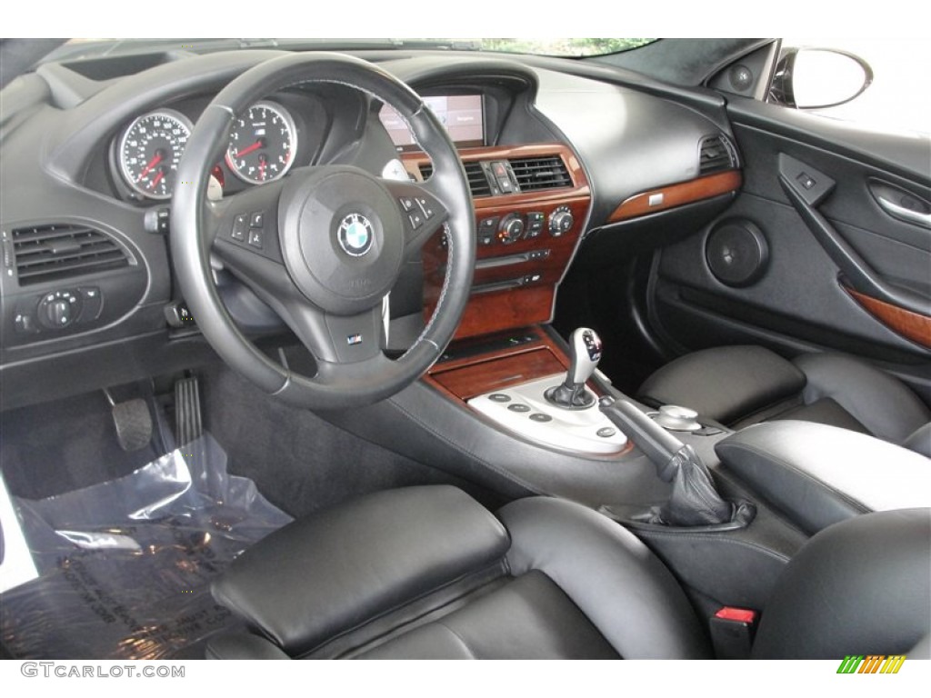 Black Interior 2007 BMW M6 Coupe Photo #69209912