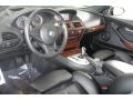 2007 BMW M6 Black Interior Prime Interior Photo