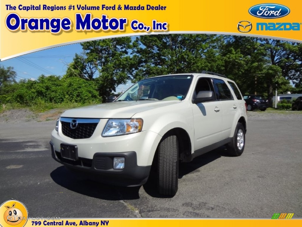 2009 Tribute i Sport 4WD - White Suede / Dark Chocolate photo #1