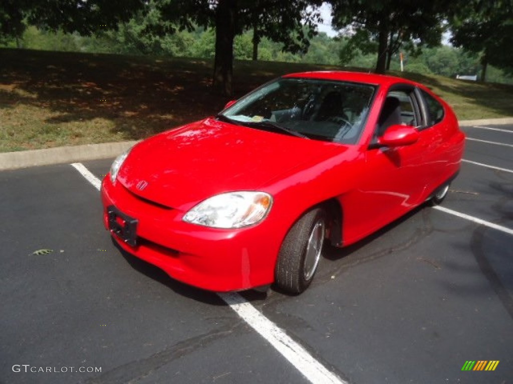 2003 Insight Hybrid - New Formula Red / Black photo #3