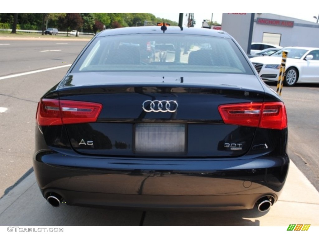 2012 A6 3.0T quattro Sedan - Moonlight Blue Metallic / Nougat Brown photo #5