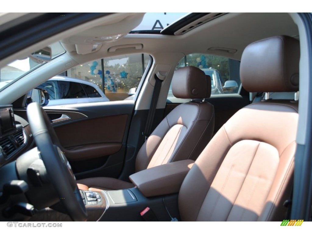 Nougat Brown Interior 2012 Audi A6 3.0T quattro Sedan Photo #69210866