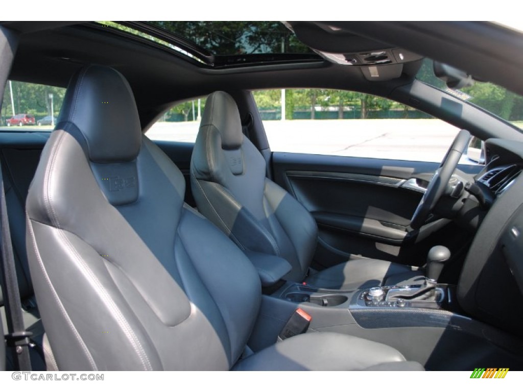 Black Silk Nappa Leather Interior 2009 Audi S5 4.2 quattro Photo #69210944
