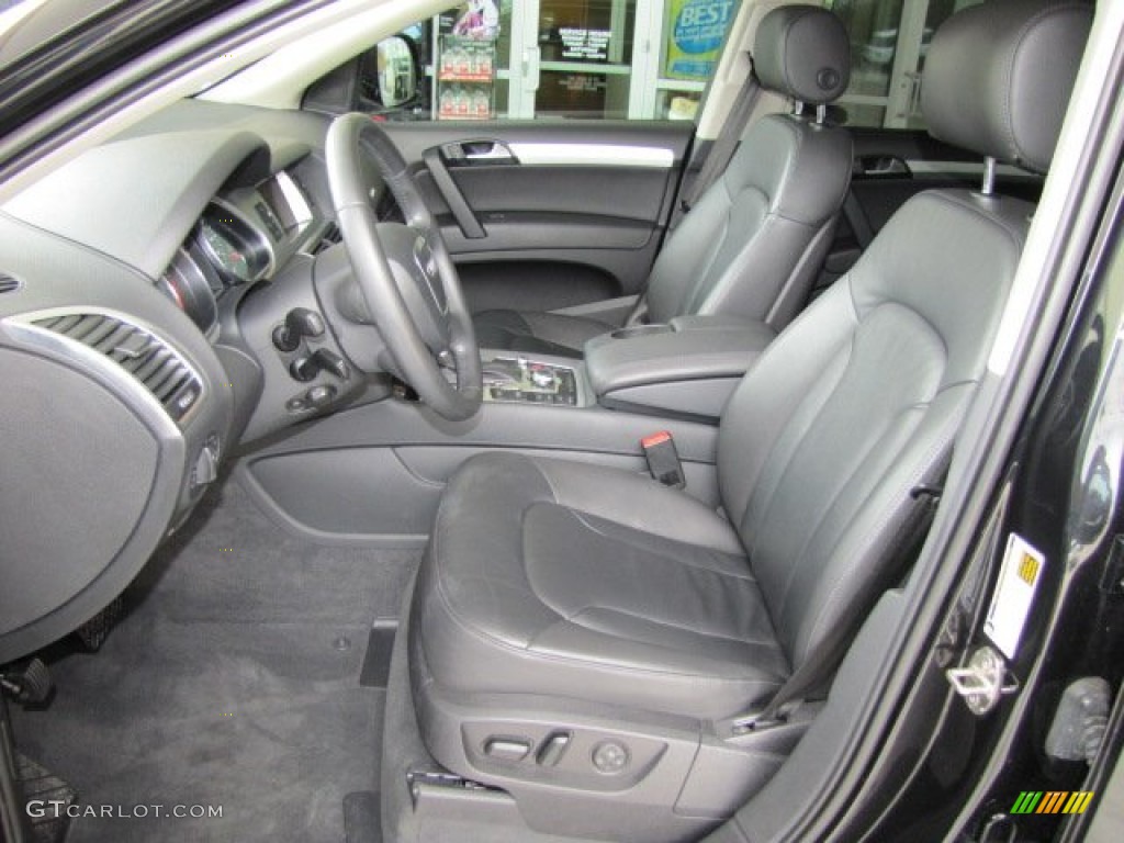 Black Interior 2008 Audi Q7 4.2 Premium quattro Photo #69210959