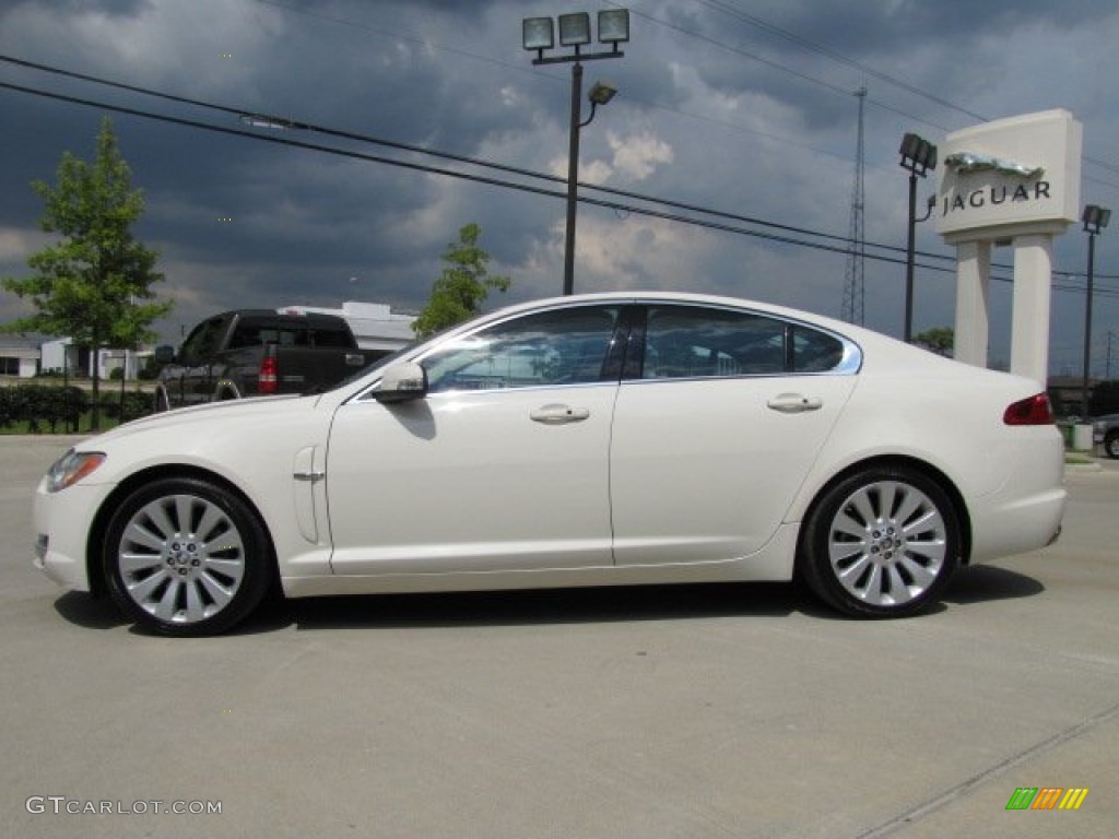 Porcelain White 2009 Jaguar XF Luxury Exterior Photo #69212636