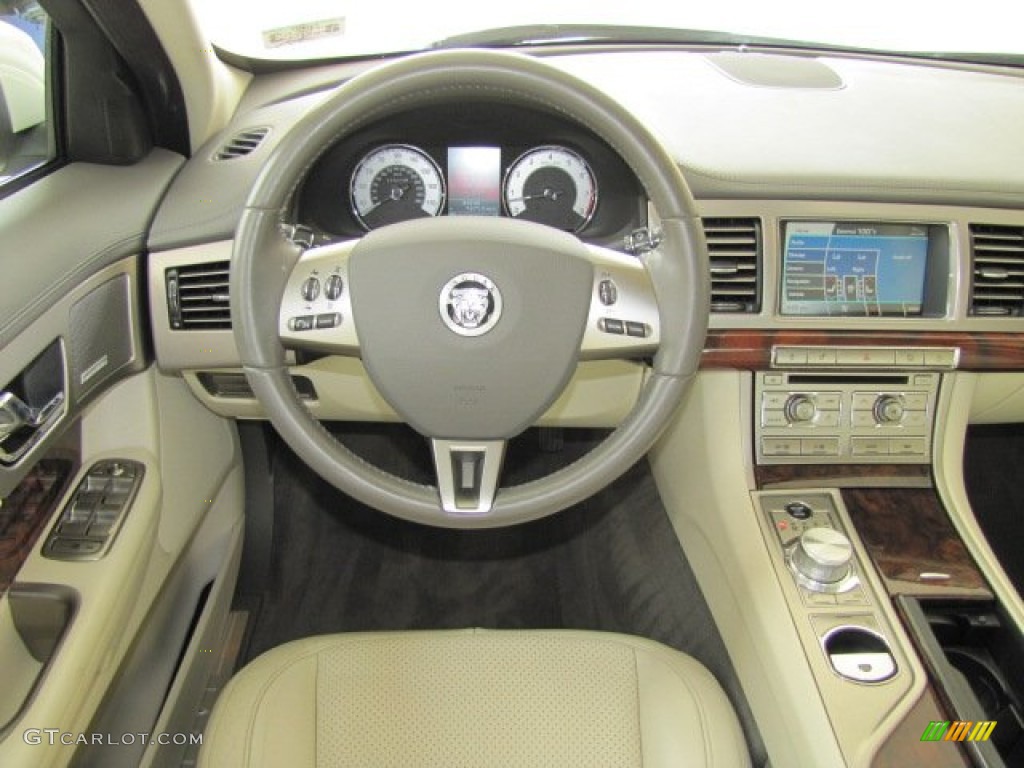 2009 Jaguar XF Luxury Ivory/Oyster Dashboard Photo #69212675