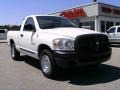 2008 Bright White Dodge Ram 1500 ST Regular Cab  photo #1