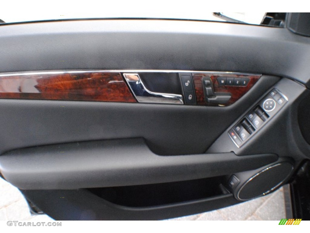 2011 Mercedes-Benz C 300 Sport 4Matic Black Door Panel Photo #69217329