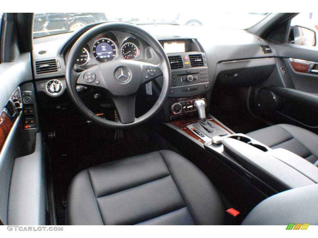 Black Interior 2011 Mercedes-Benz C 300 Sport 4Matic Photo #69217365