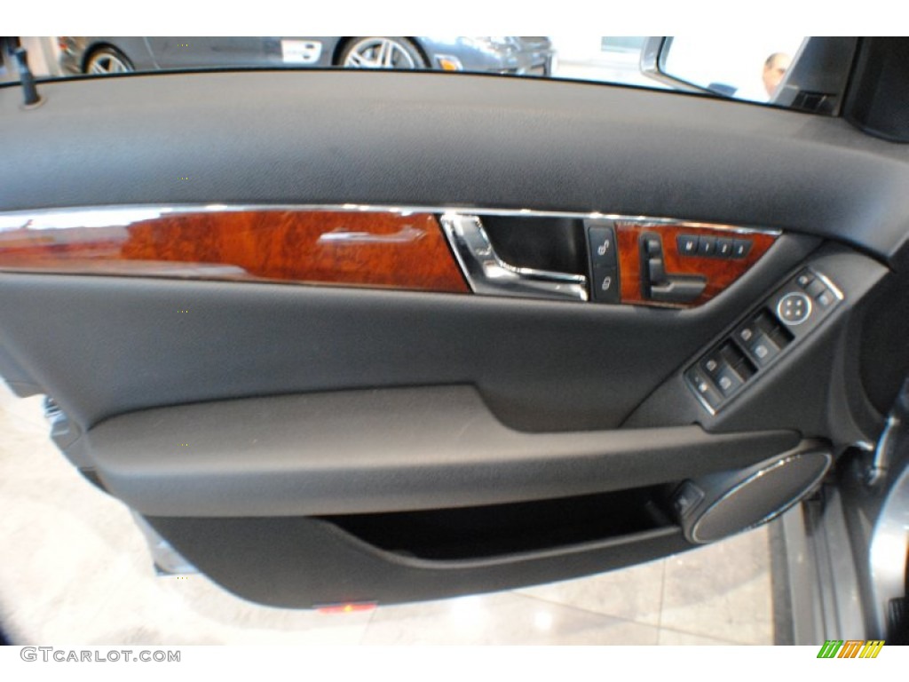 2011 Mercedes-Benz C 300 Sport 4Matic Black Door Panel Photo #69217485