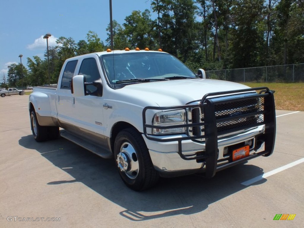 2005 F350 Super Duty King Ranch Crew Cab Dually - Oxford White / Castano Leather photo #1