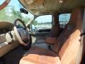 Castano Leather 2005 Ford F350 Super Duty King Ranch Crew Cab Dually Interior Color