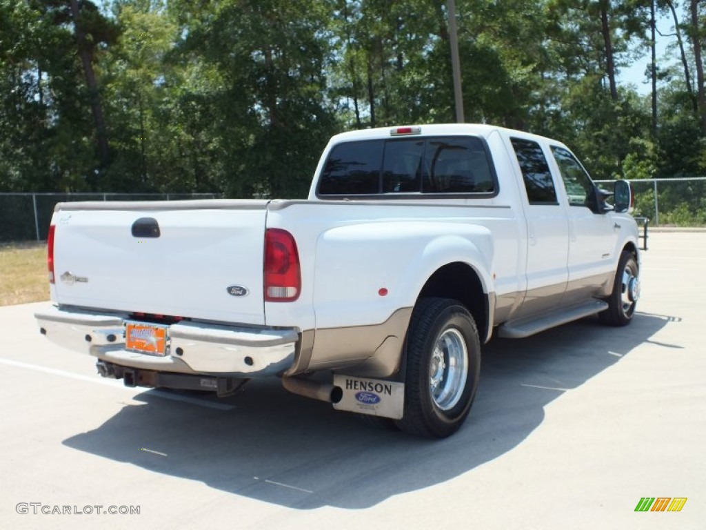 2005 F350 Super Duty King Ranch Crew Cab Dually - Oxford White / Castano Leather photo #5