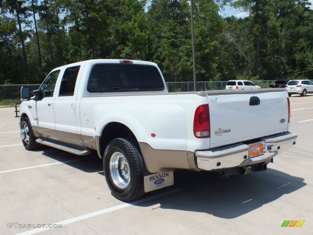 2005 F350 Super Duty King Ranch Crew Cab Dually - Oxford White / Castano Leather photo #7