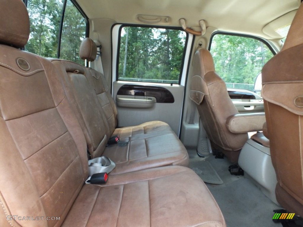Castano Leather Interior 2005 Ford F350 Super Duty King Ranch Crew Cab Dually Photo #69218151