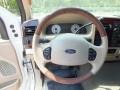 2005 Ford F350 Super Duty Castano Leather Interior Steering Wheel Photo