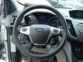 Medium Light Stone 2013 Ford Escape SE 1.6L EcoBoost 4WD Steering Wheel