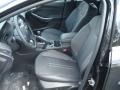 2012 Ford Focus Charcoal Black Leather Interior Front Seat Photo