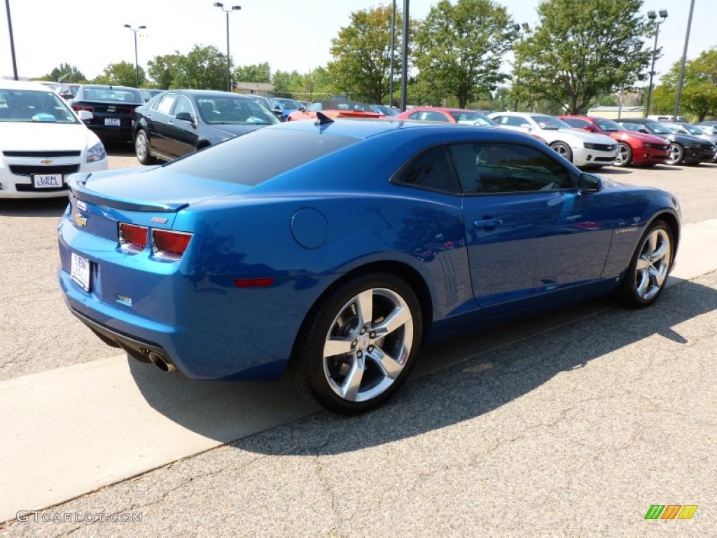 2010 Camaro SS/RS Coupe - Aqua Blue Metallic / Black photo #4