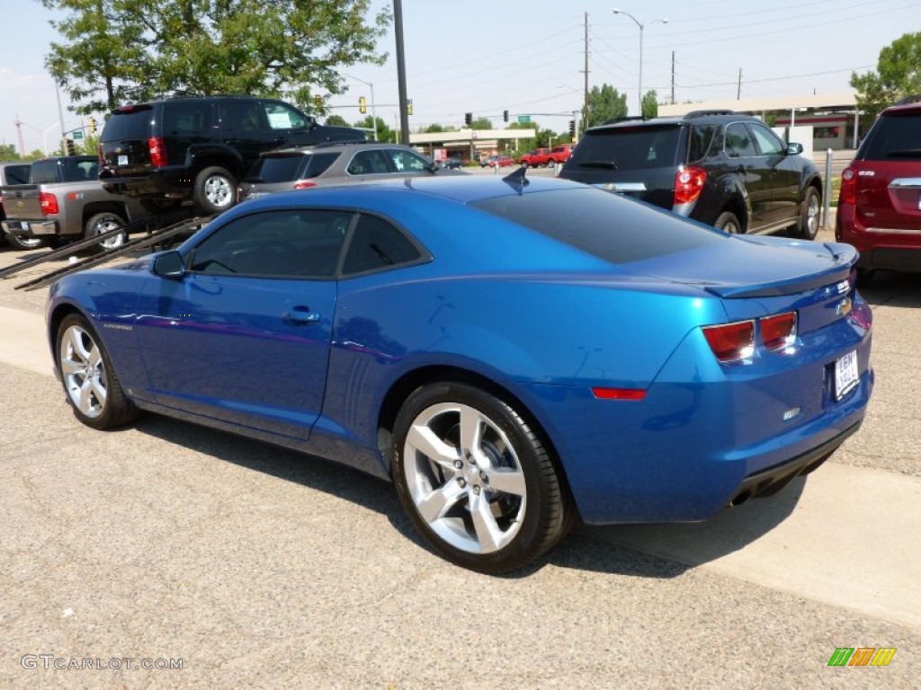 2010 Camaro SS/RS Coupe - Aqua Blue Metallic / Black photo #6