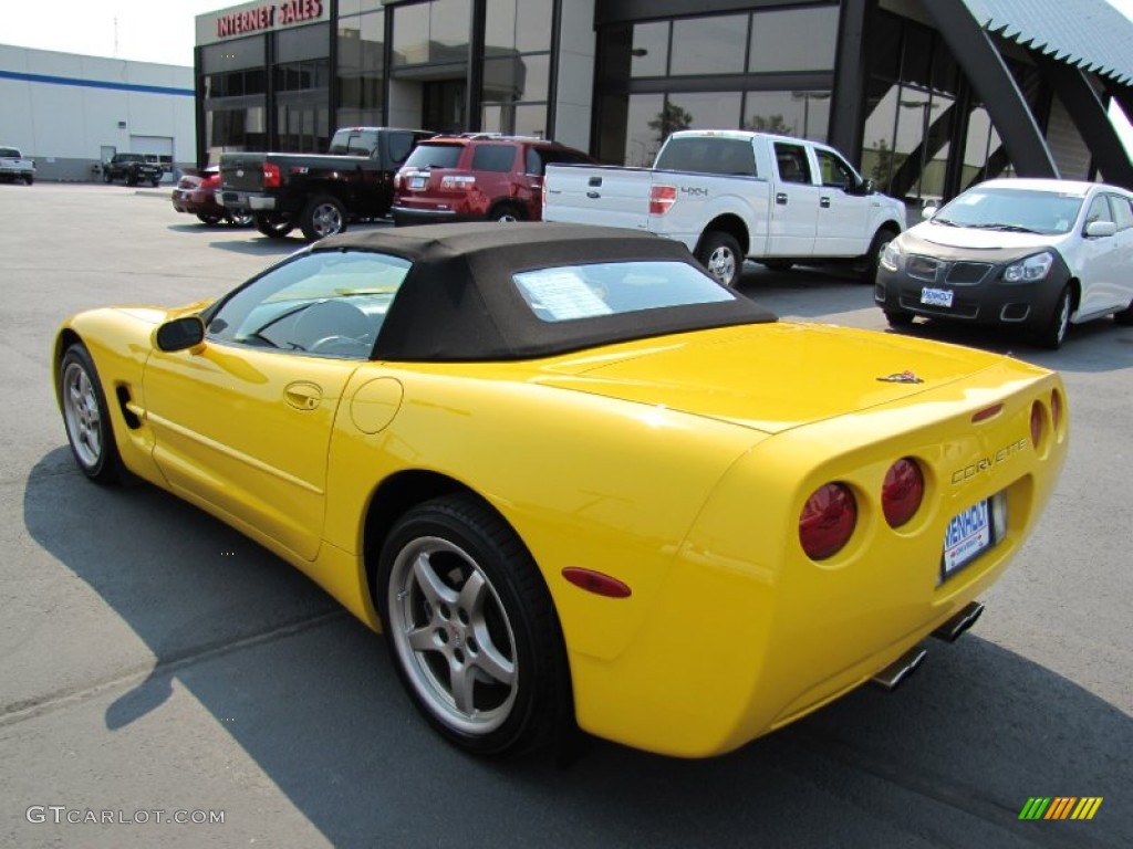 2000 Corvette Convertible - Millennium Yellow / Black photo #5