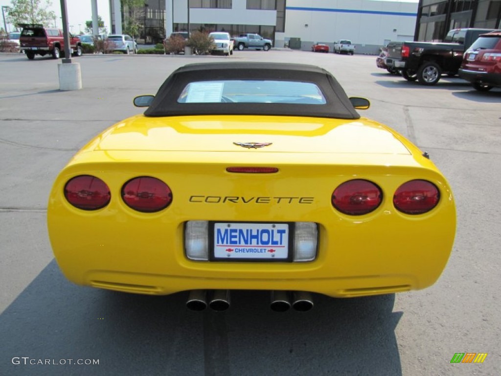 2000 Corvette Convertible - Millennium Yellow / Black photo #6