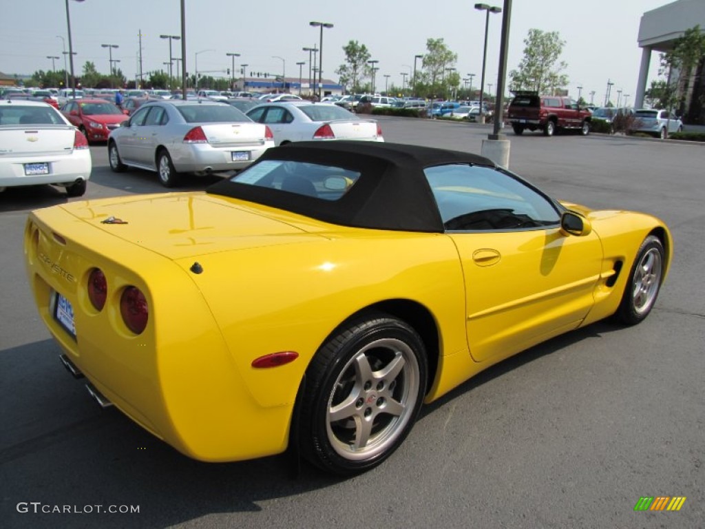 2000 Corvette Convertible - Millennium Yellow / Black photo #7