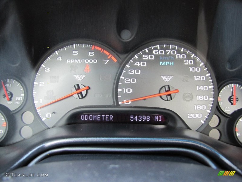 2000 Chevrolet Corvette Convertible Gauges Photo #69219350
