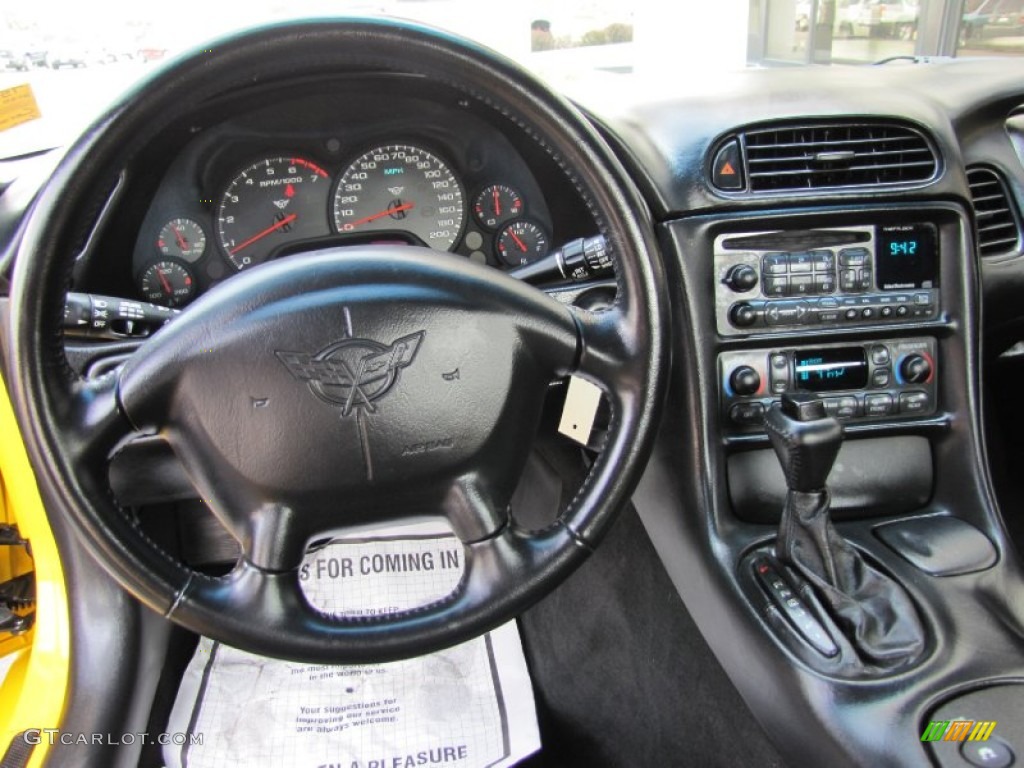 2000 Chevrolet Corvette Convertible Black Dashboard Photo #69219357