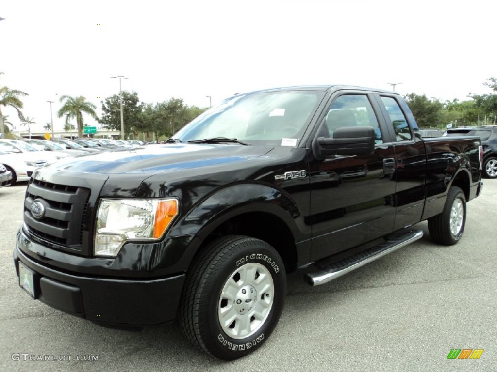 Tuxedo Black Metallic 2011 Ford F150 STX SuperCab Exterior Photo #69219693