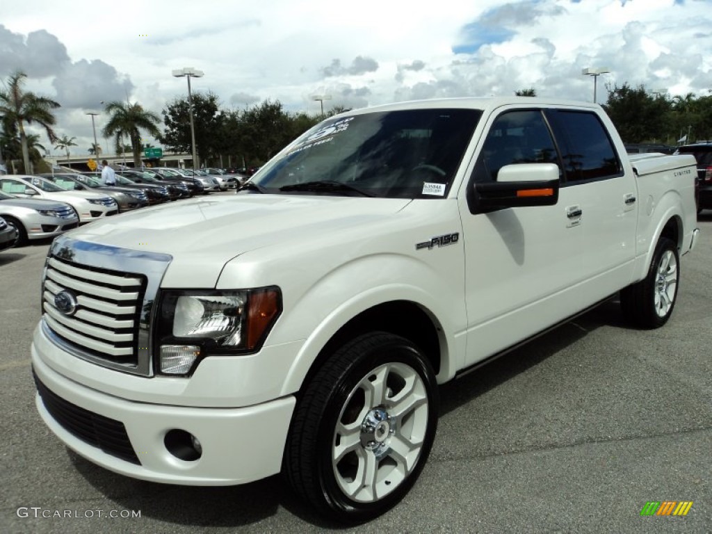 White Platinum Metallic Tri-Coat 2011 Ford F150 Limited SuperCrew 4x4 Exterior Photo #69221862