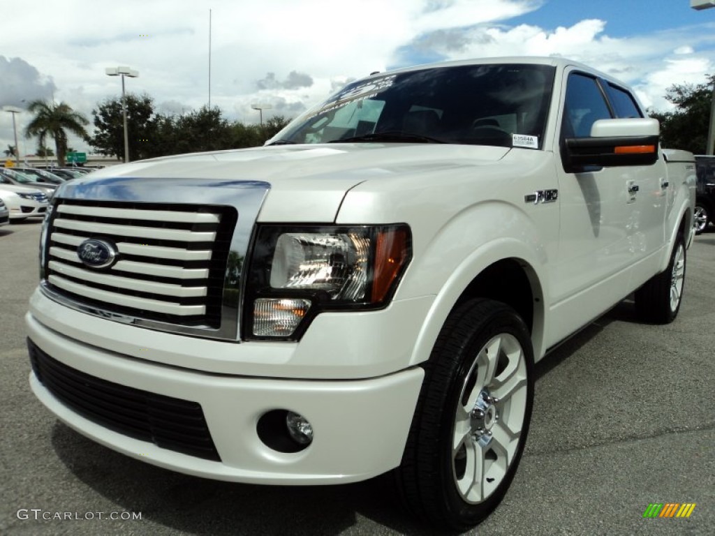 White Platinum Metallic Tri-Coat 2011 Ford F150 Limited SuperCrew 4x4 Exterior Photo #69221871