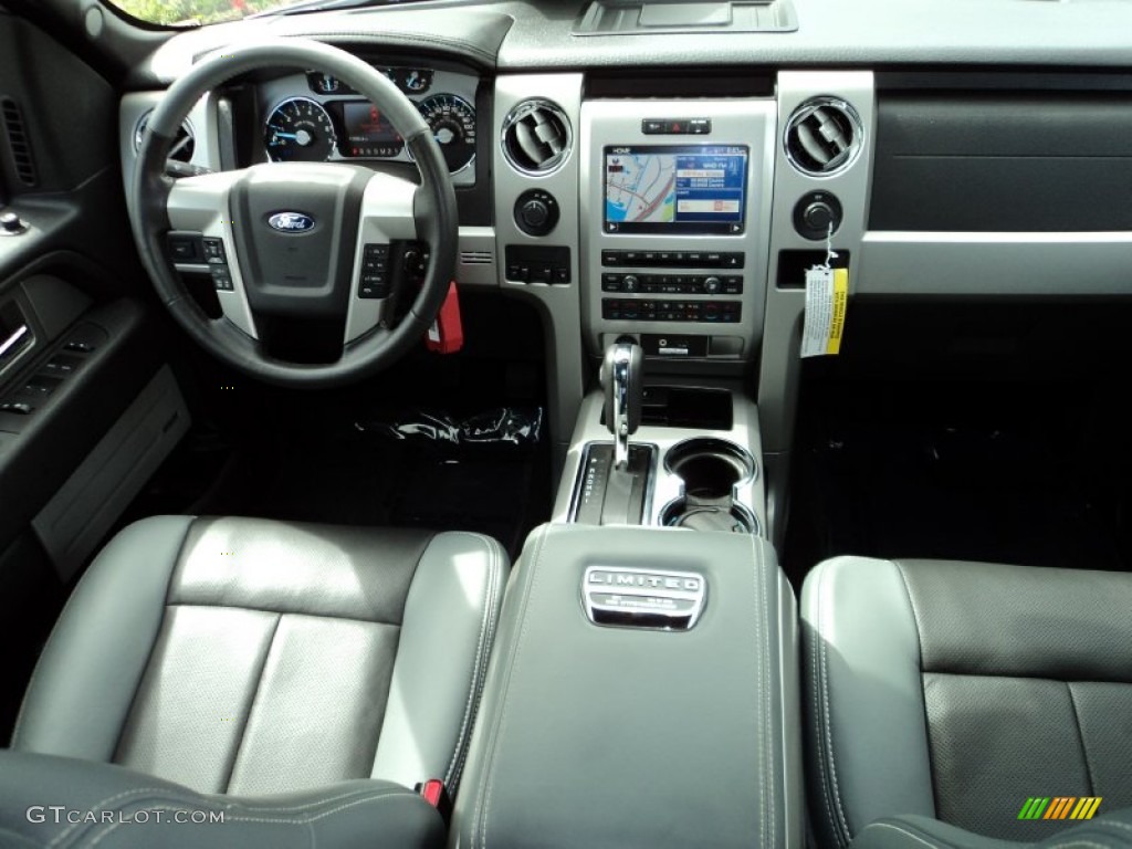 2011 Ford F150 Limited SuperCrew 4x4 Steel Gray/Black Dashboard Photo #69221961