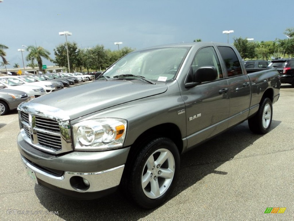 2008 Ram 1500 Big Horn Edition Quad Cab - Mineral Gray Metallic / Medium Slate Gray photo #13