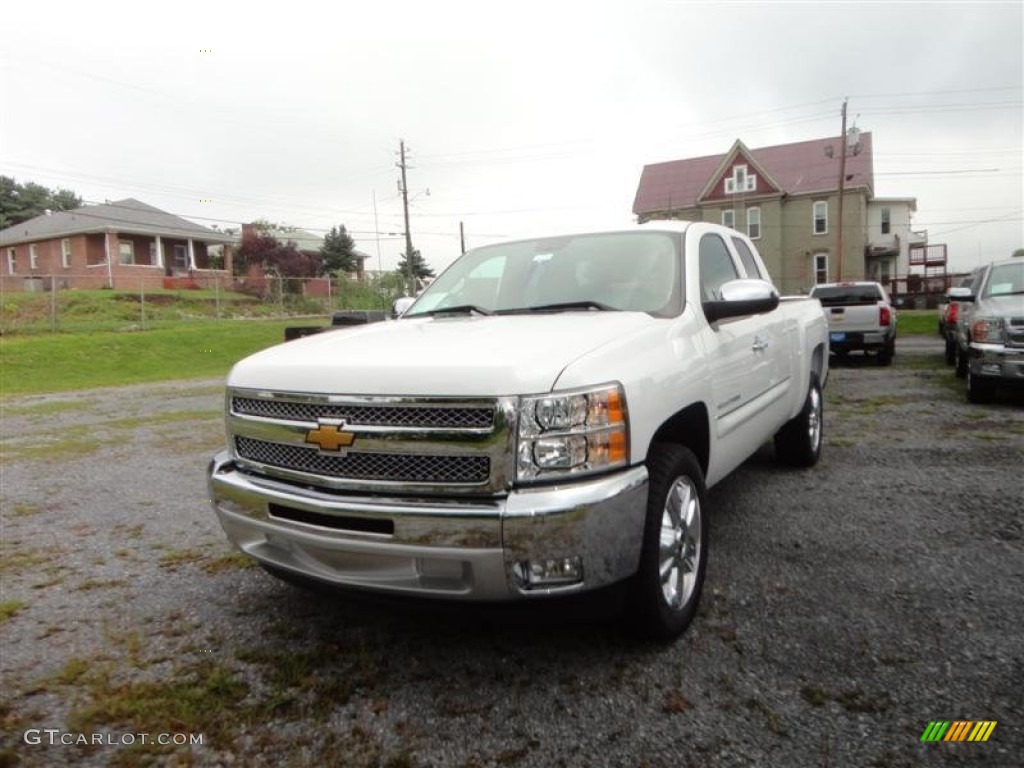 2013 Silverado 1500 LT Extended Cab - Summit White / Ebony photo #2