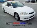 2000 Taffeta White Honda Civic EX Coupe  photo #1