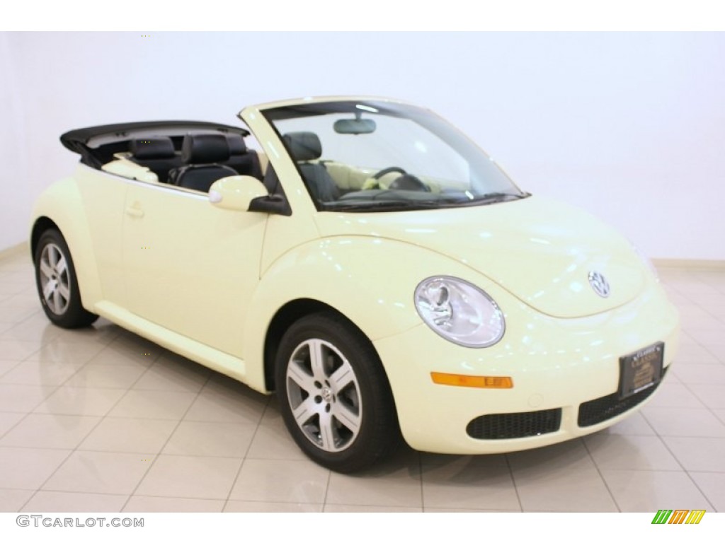 2006 New Beetle 2.5 Convertible - Mellow Yellow / Black photo #1