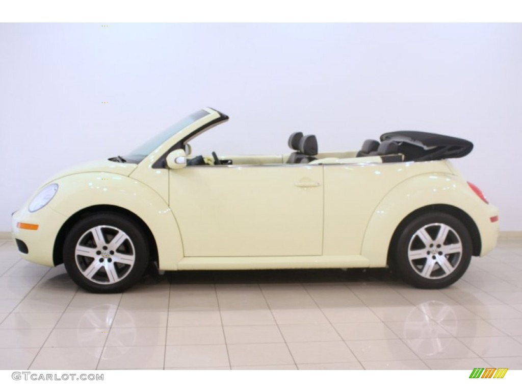 2006 New Beetle 2.5 Convertible - Mellow Yellow / Black photo #4