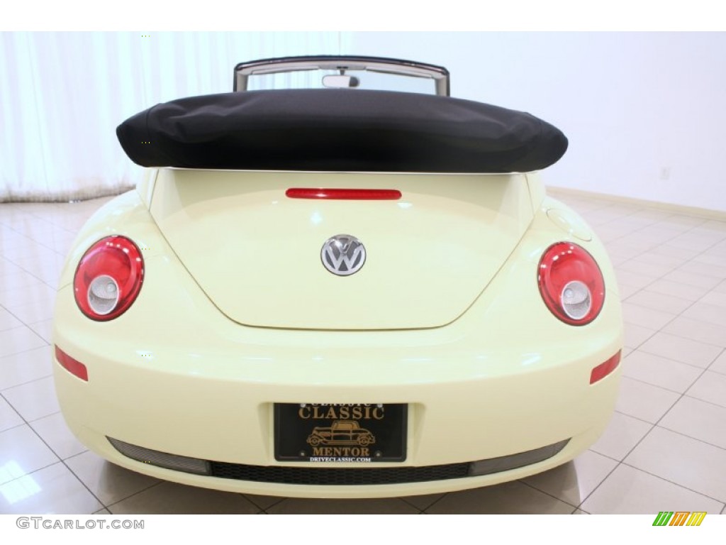 2006 New Beetle 2.5 Convertible - Mellow Yellow / Black photo #17