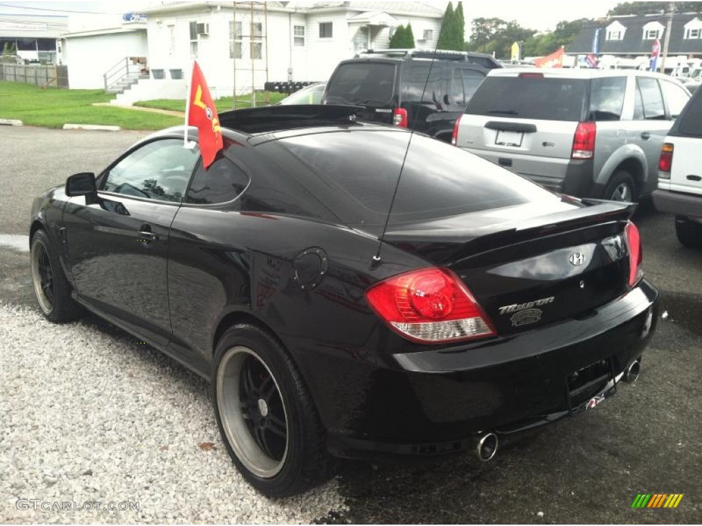 2006 Tiburon GS - Obsidian Black / Black photo #4