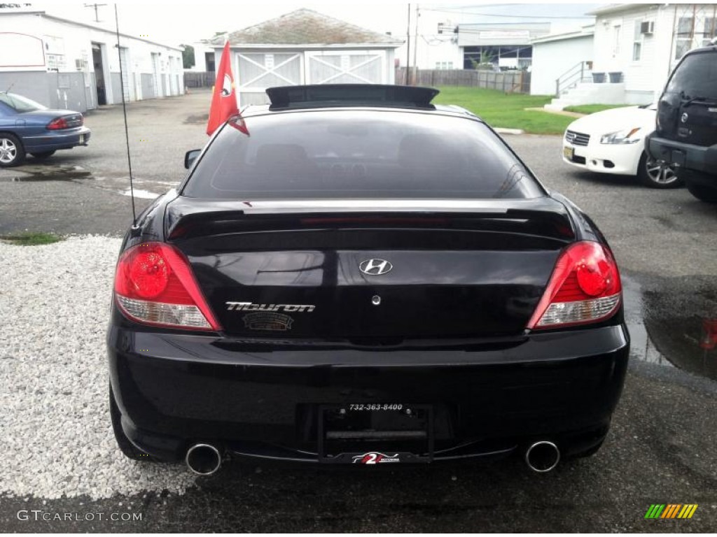 2006 Tiburon GS - Obsidian Black / Black photo #5