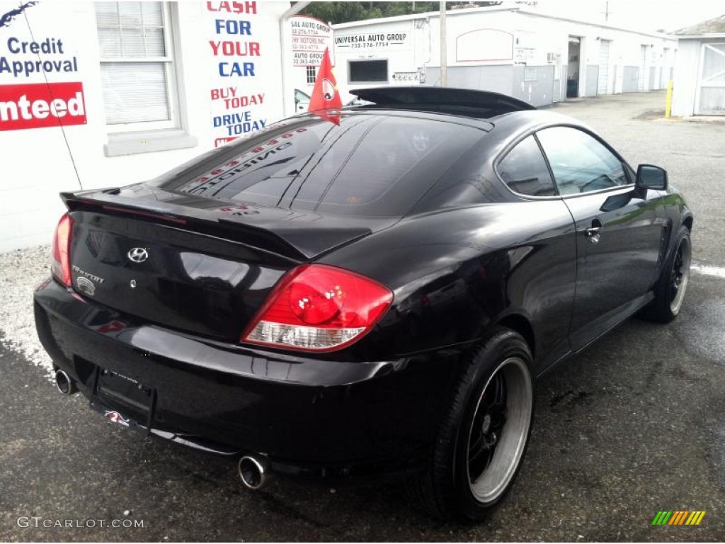 2006 Tiburon GS - Obsidian Black / Black photo #6