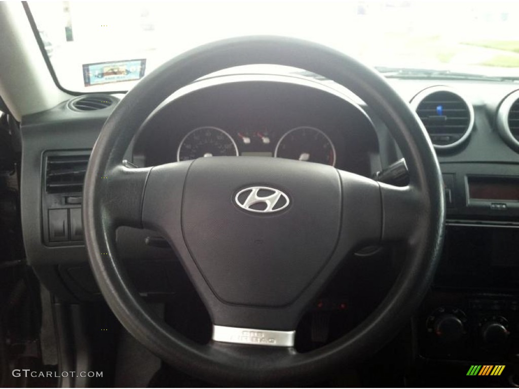 2006 Tiburon GS - Obsidian Black / Black photo #21