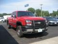 2005 Victory Red Chevrolet Silverado 2500HD Work Truck Extended Cab 4x4  photo #4