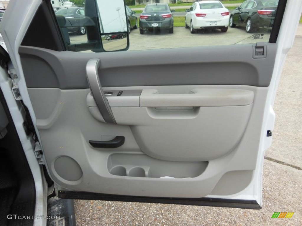 2011 Chevrolet Silverado 3500HD Crew Cab 4x4 Dark Titanium Door Panel Photo #69226947