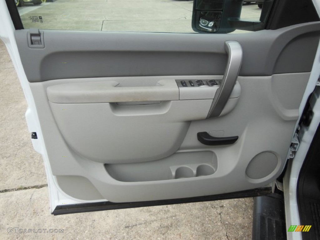 2011 Chevrolet Silverado 3500HD Crew Cab 4x4 Dark Titanium Door Panel Photo #69226995