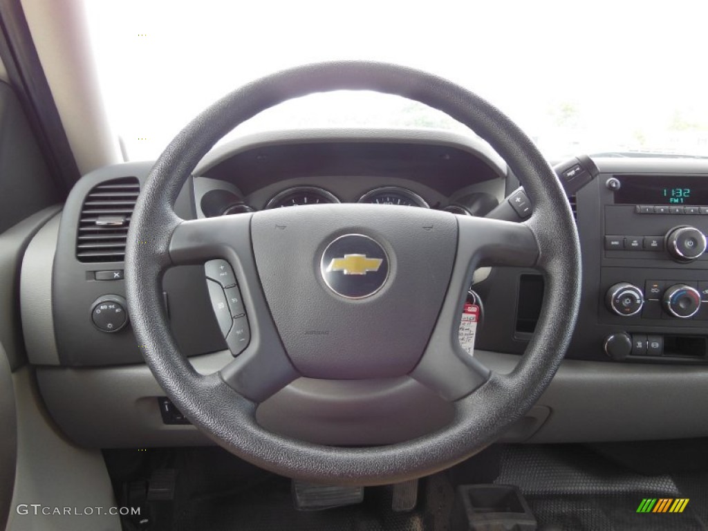 2011 Chevrolet Silverado 3500HD Crew Cab 4x4 Dark Titanium Steering Wheel Photo #69227005