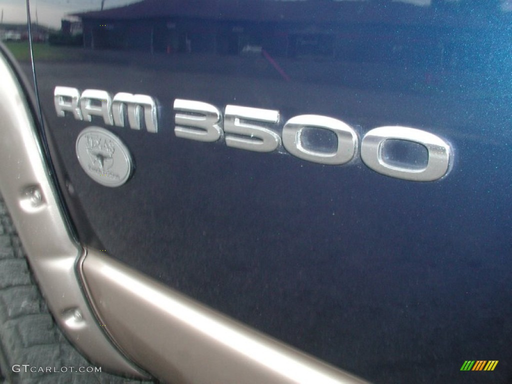 2004 Ram 3500 SLT Quad Cab 4x4 Dually - Patriot Blue Pearl / Taupe photo #29