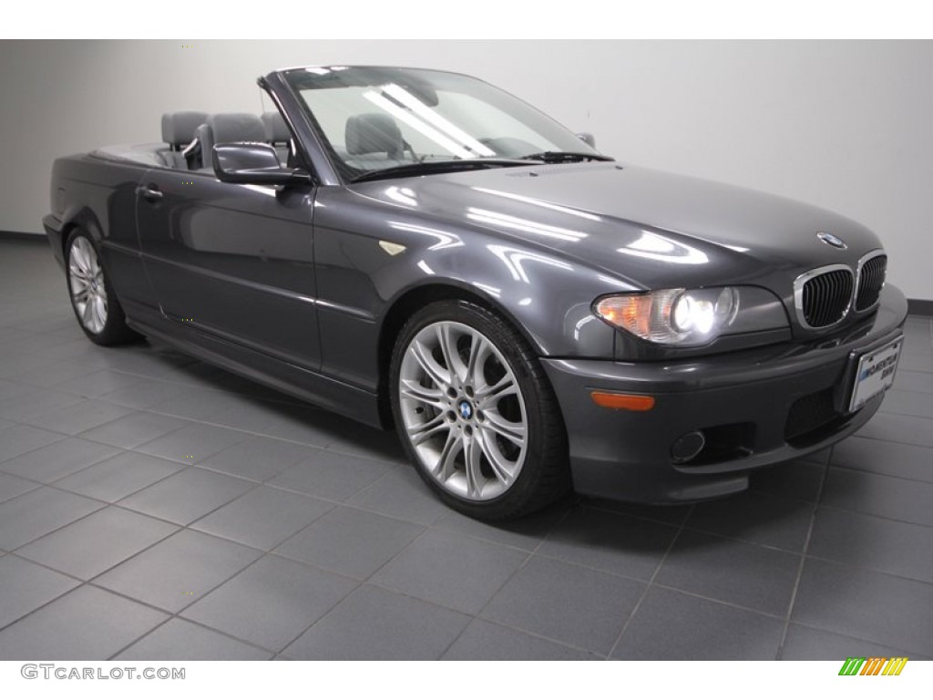 2006 3 Series 330i Convertible - Sparkling Graphite Metallic / Grey photo #1