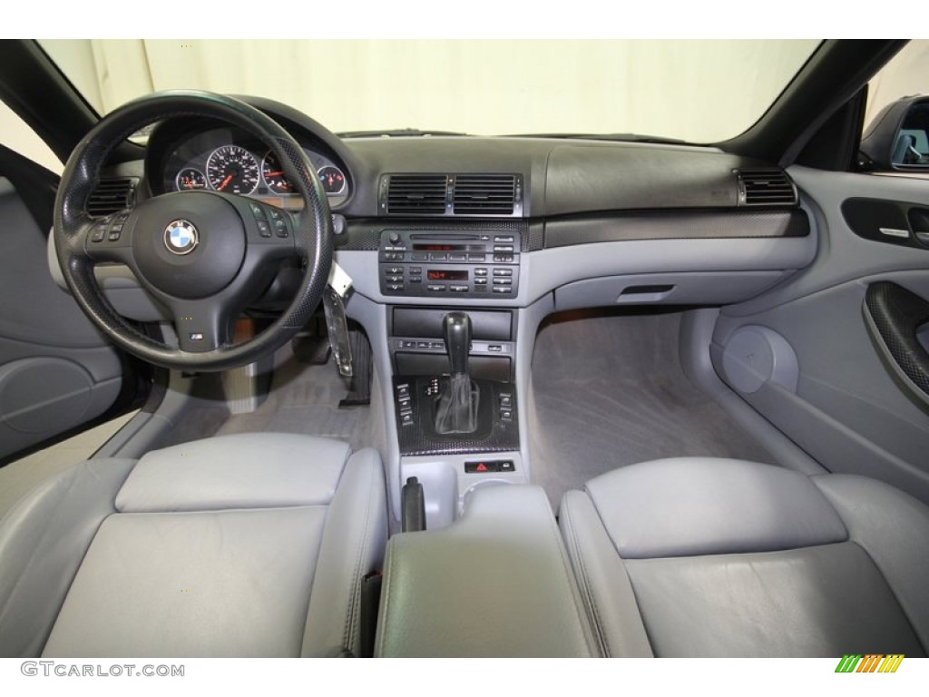 2006 BMW 3 Series 330i Convertible Grey Dashboard Photo #69228597